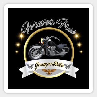 Grandpa Biker Motorcyle Sticker